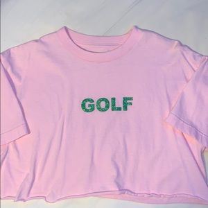 Cropped GOLF t shirt. Size medium.